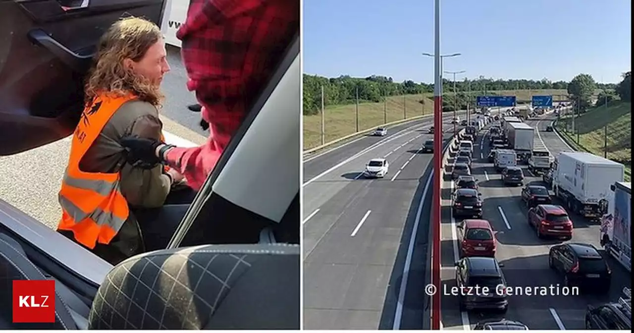 Protestaktion - 12 Kilometer Stau: Letzte Generation blockiert Südosttangente