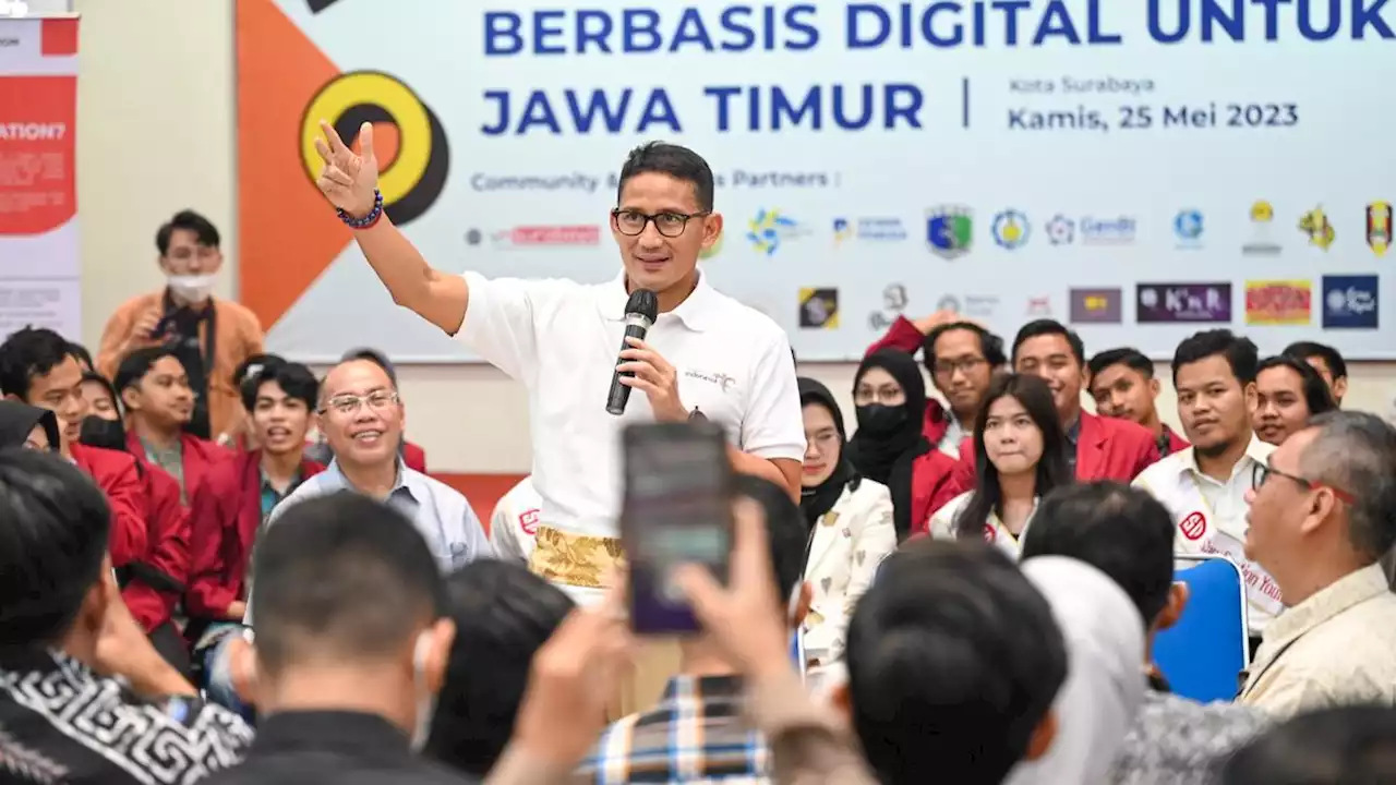 Ciptakan Banyak Pengusaha, Sandiaga Berikan Beasiswa Kewirausahaan untuk Anak Muda Jatim