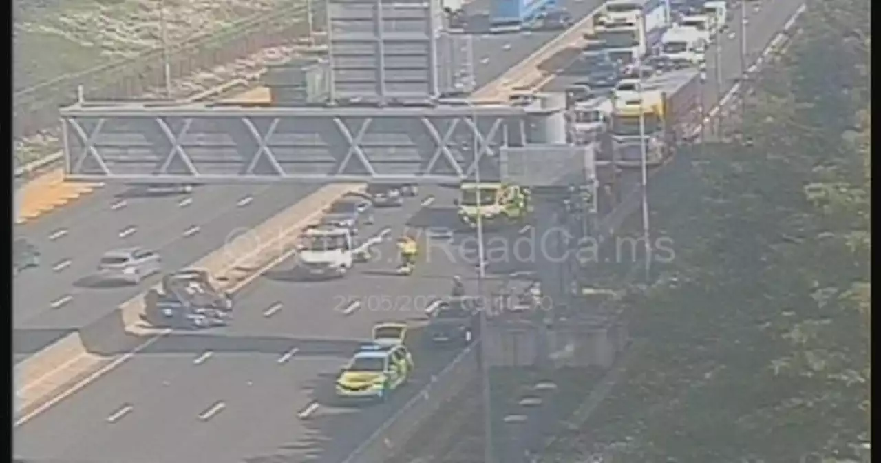 Live M1 updates as crash causes 90-minute delays miles queues