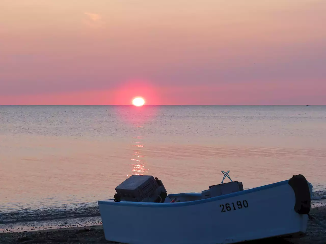 WEATHER PHOTO: Docked dory at sunrise in Bateston, N.S. | SaltWire