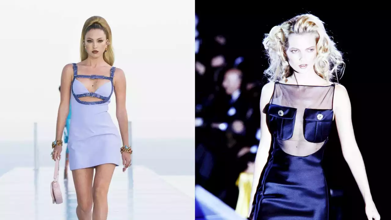 Lila Moss a défilé pour Versace, comme sa mère Kate Moss avant elle