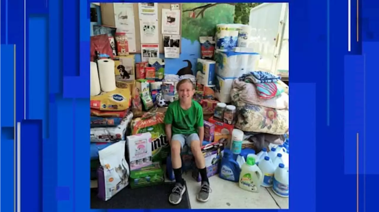 Clay County 10-year-old asked for donations to local animal shelter in lieu of birthday gifts