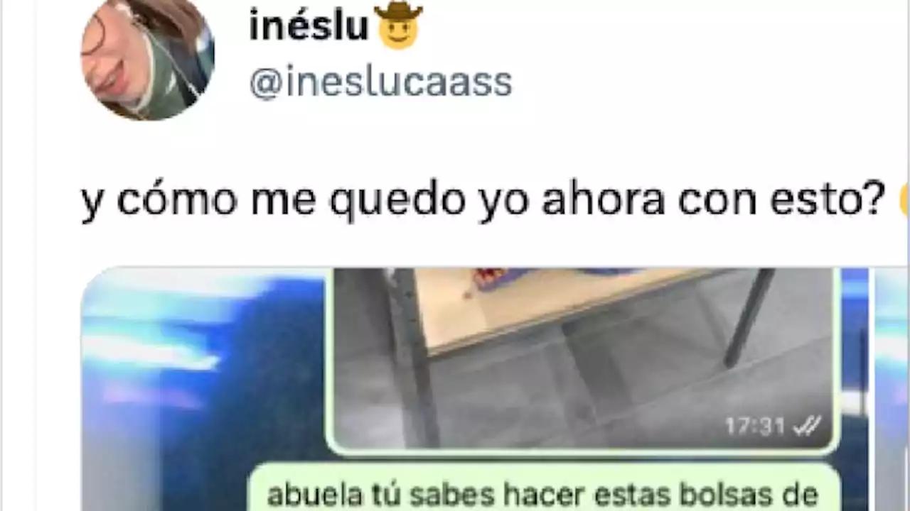 Una nieta le pide a su abuela que le haga una bolsa de tela y el desenlace es adorable