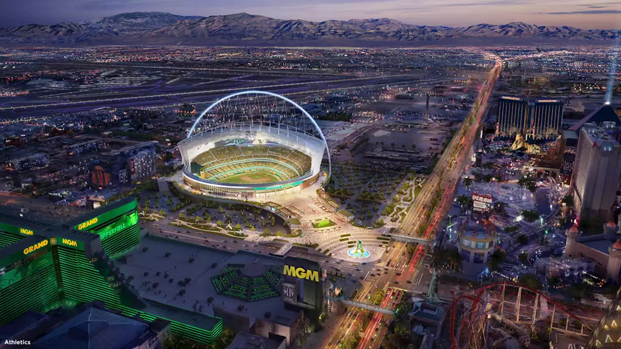 Athletics release first renderings of proposed ballpark in Las Vegas