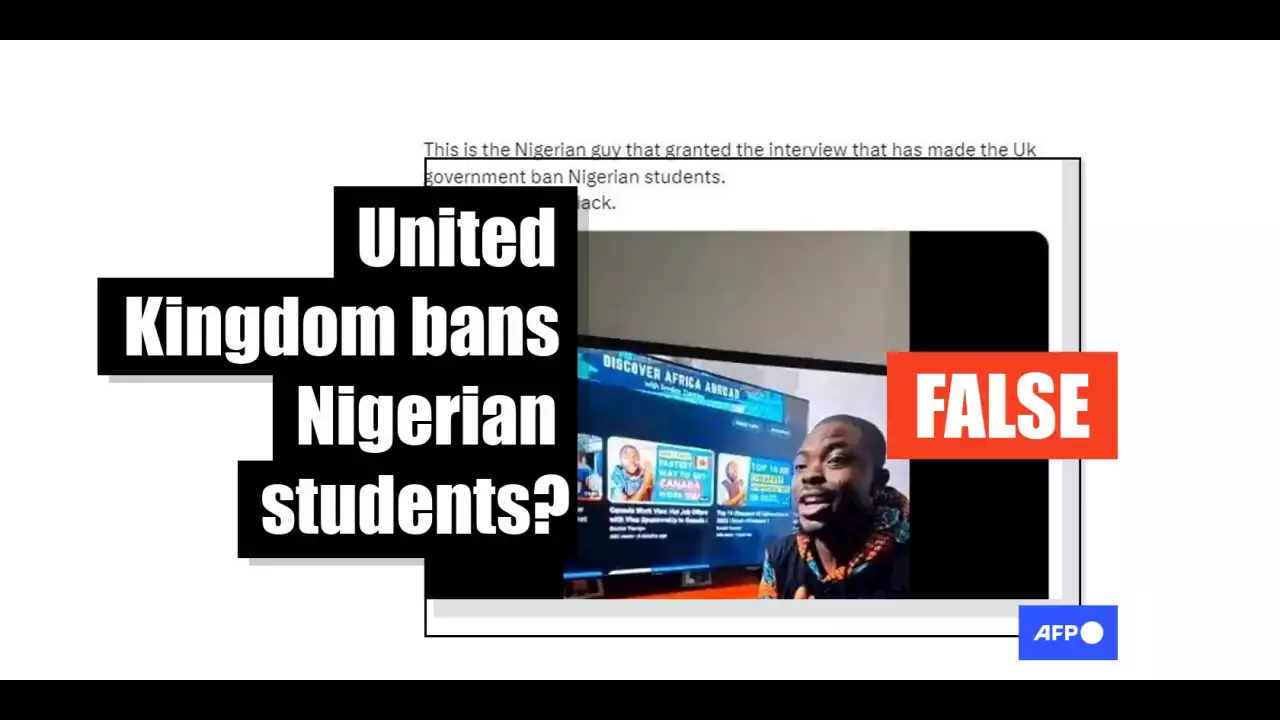 Changes to UK’s immigration do not include a ban on Nigerian students