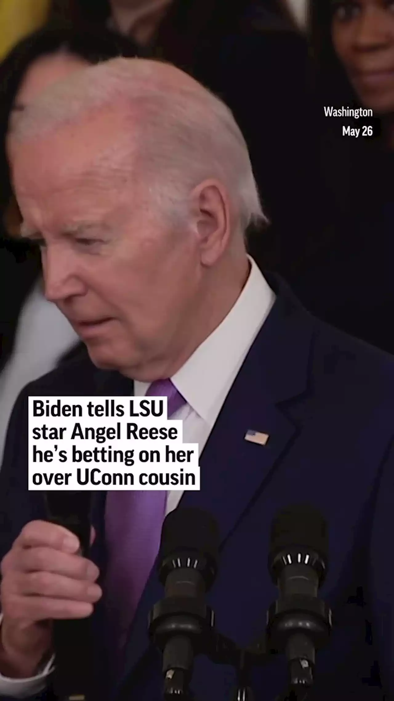 No 'joke': Biden celebrating LSU, UConn champion basketball teams at White House