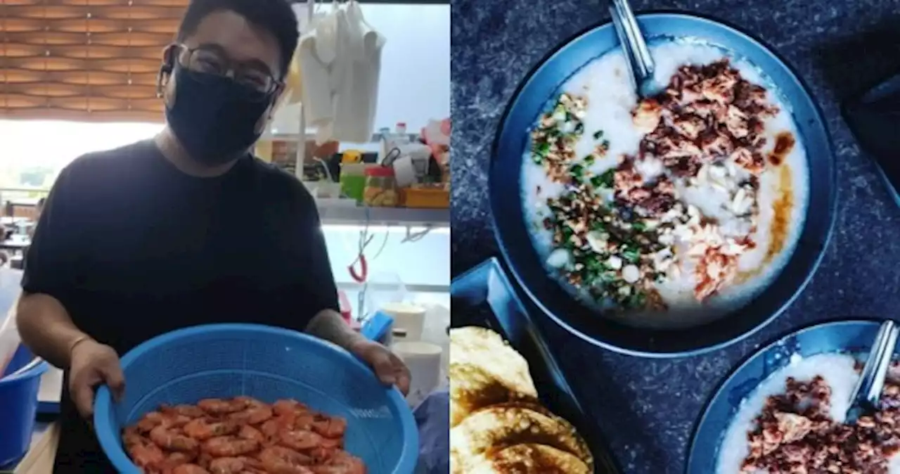 Owner of popular hawker stall Reimondo Seafood Congee hanging up apron end-May