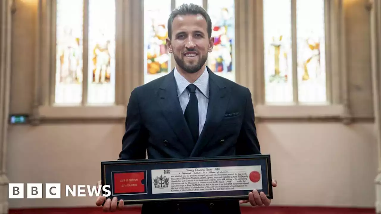 Harry Kane says he is honoured by Freedom of the City of London