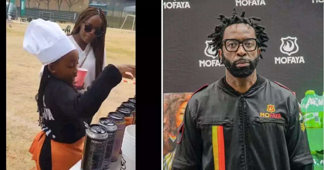 Catch them young: DJ Sbu's daughter Wawa sells Mofaya energy drinks in cute clip