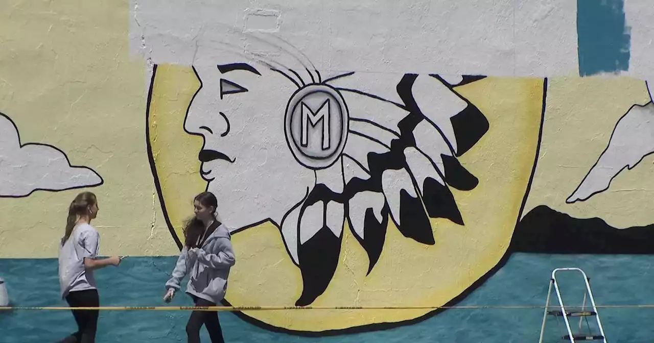 Painting of Massapequa High School Chiefs mural continues despite state ban on Native American mascots