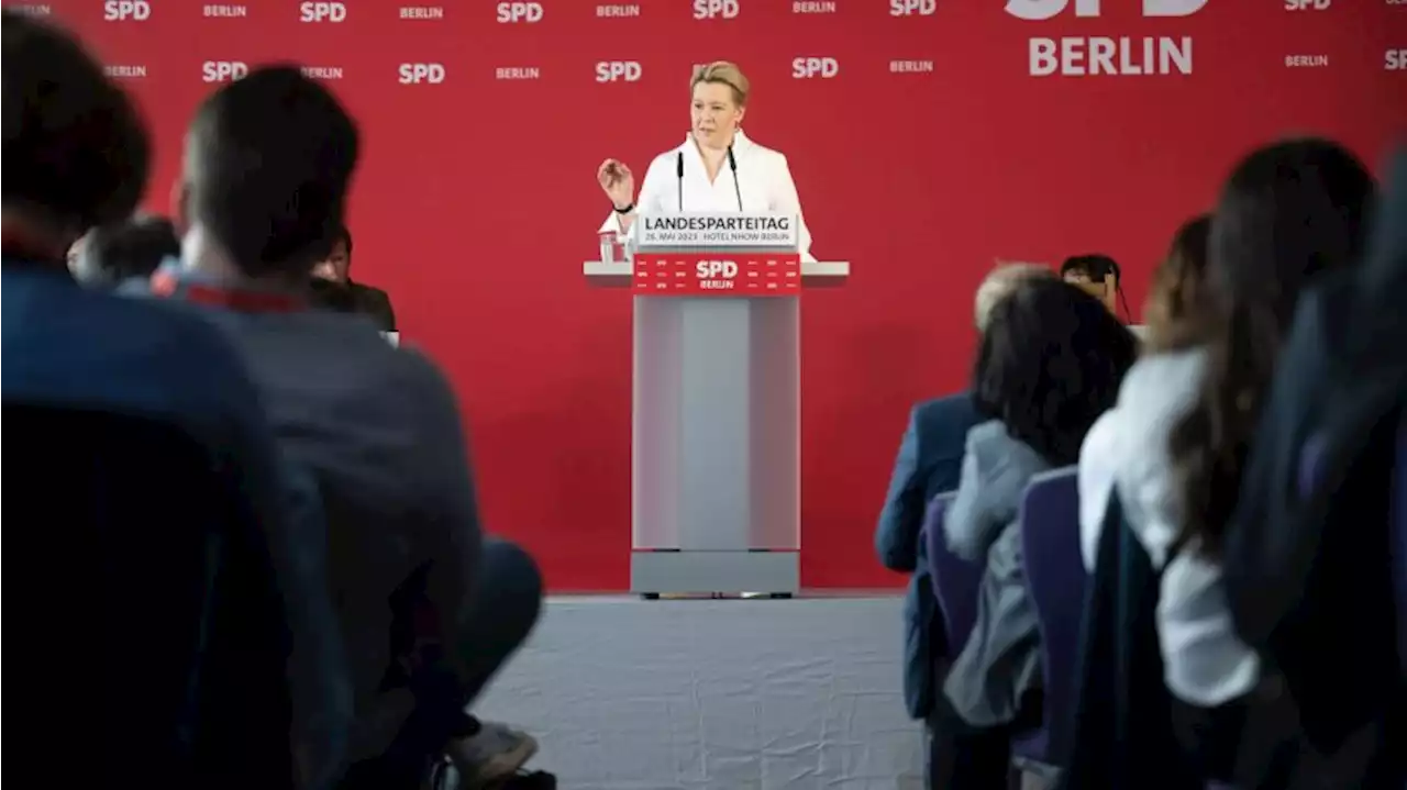 SPD-Chefin Giffey verteidigt Koalition mit CDU