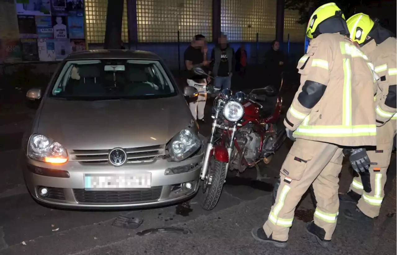 Nur 450 Meter voneinander entfernt! Zwei Biker-Unfälle in Neukölln