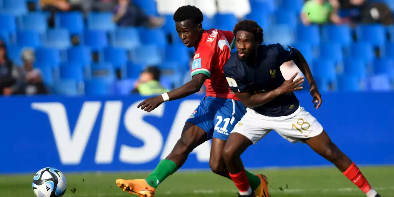 Mondial U20 : battue 2-1 par la Gambie, l'équipe de France très proche de la sortie