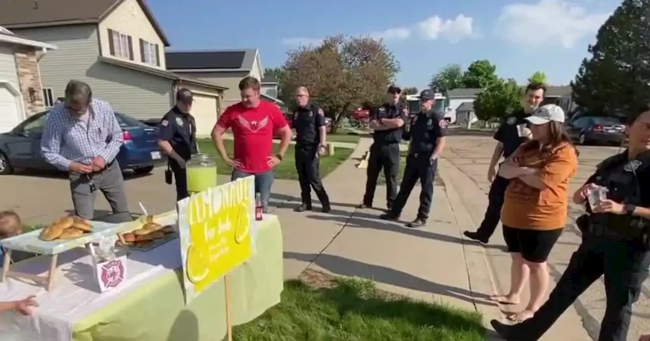 Lemonade stand battle heats up between Kaysville firefighters, police officers