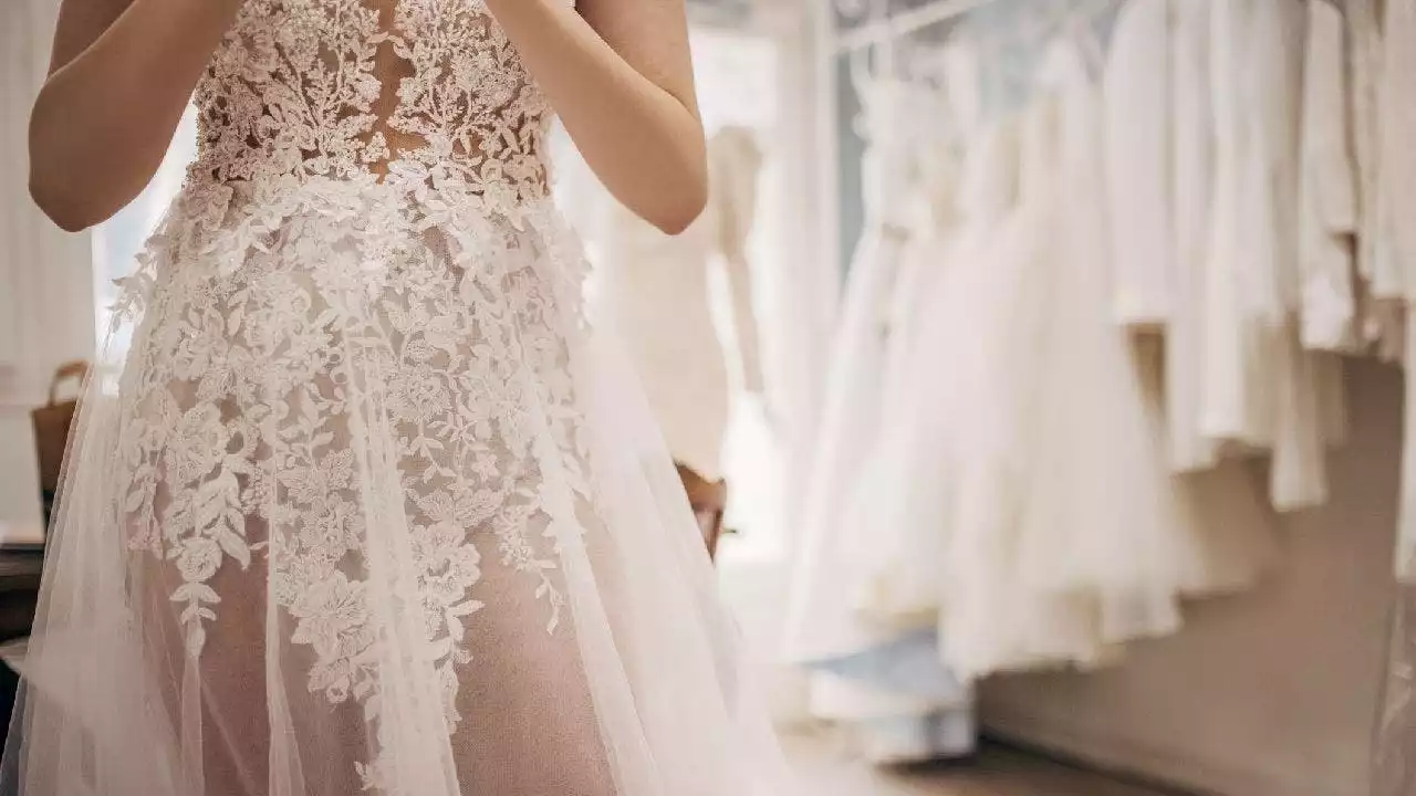 Bride says she wore see-through wedding dress to send message to future daughter: 'Be fearless'