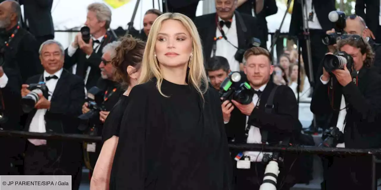 PHOTOS – Cannes 2023 : Virginie Efira renversante dans une robe drapée qui sublime son ventre rond - Gala