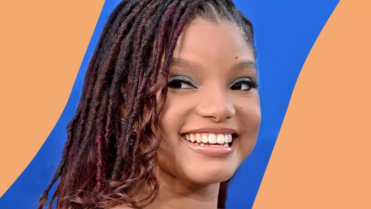 Halle Bailey’s twisted side ponytail is a work of art