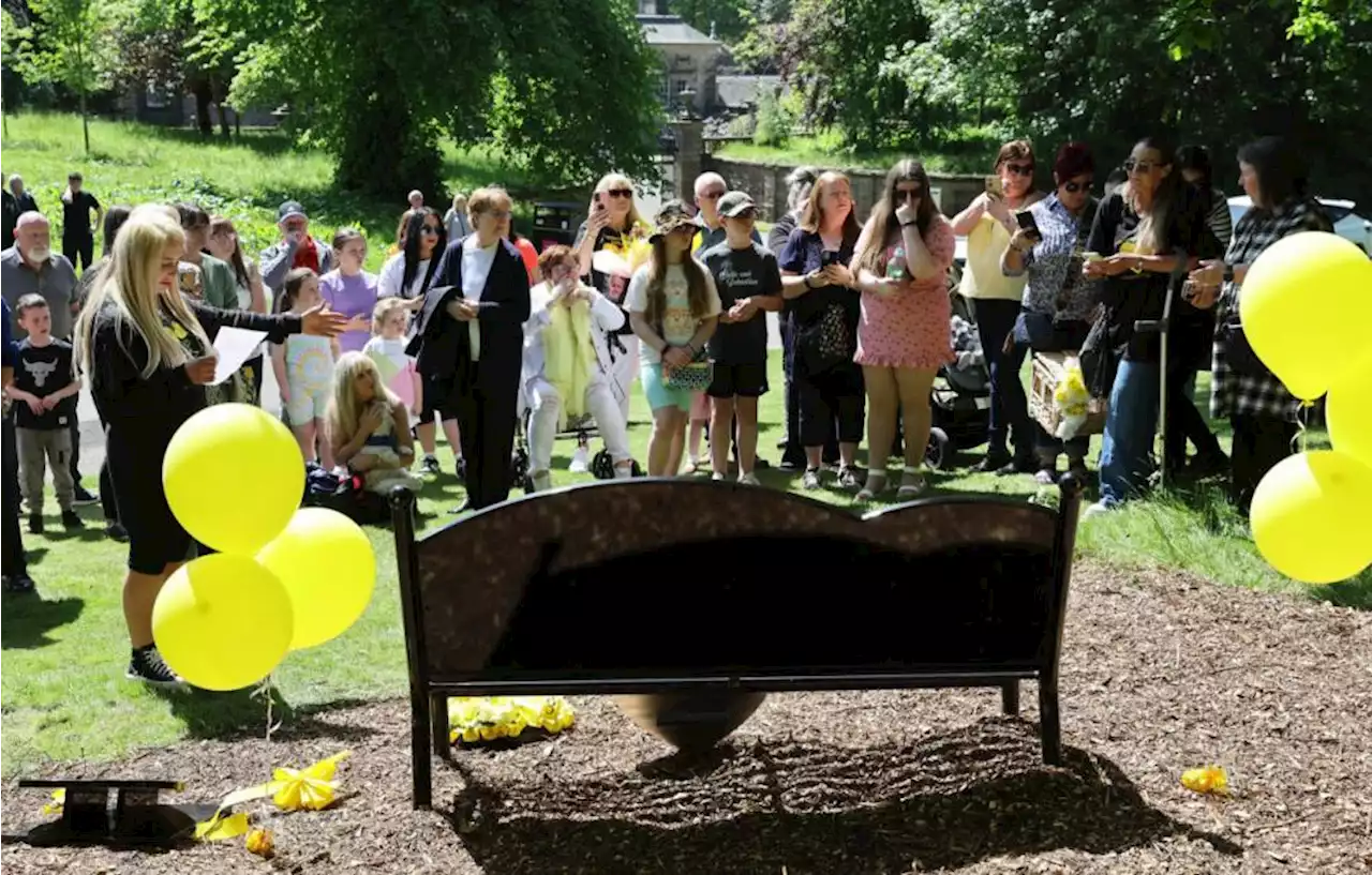 Tribute to those lost to Covid at unveiling of Glasgow memorial bench