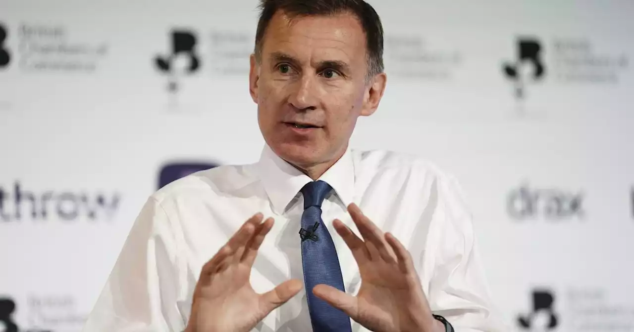 Jeremy Hunt Comfortable With Recession If It Brings Down Inflation