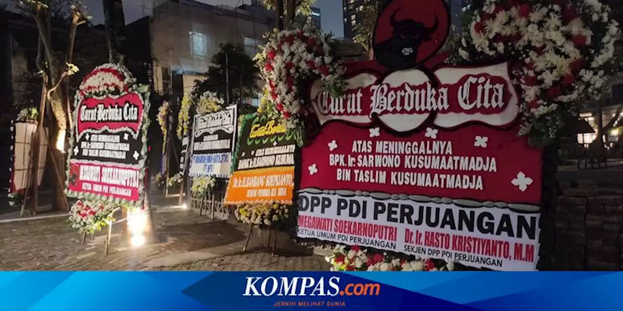 Rumah Duka Sarwono Kusumaatmadja di Senopati Dibanjiri Karangan Bunga dari Tokoh Nasional