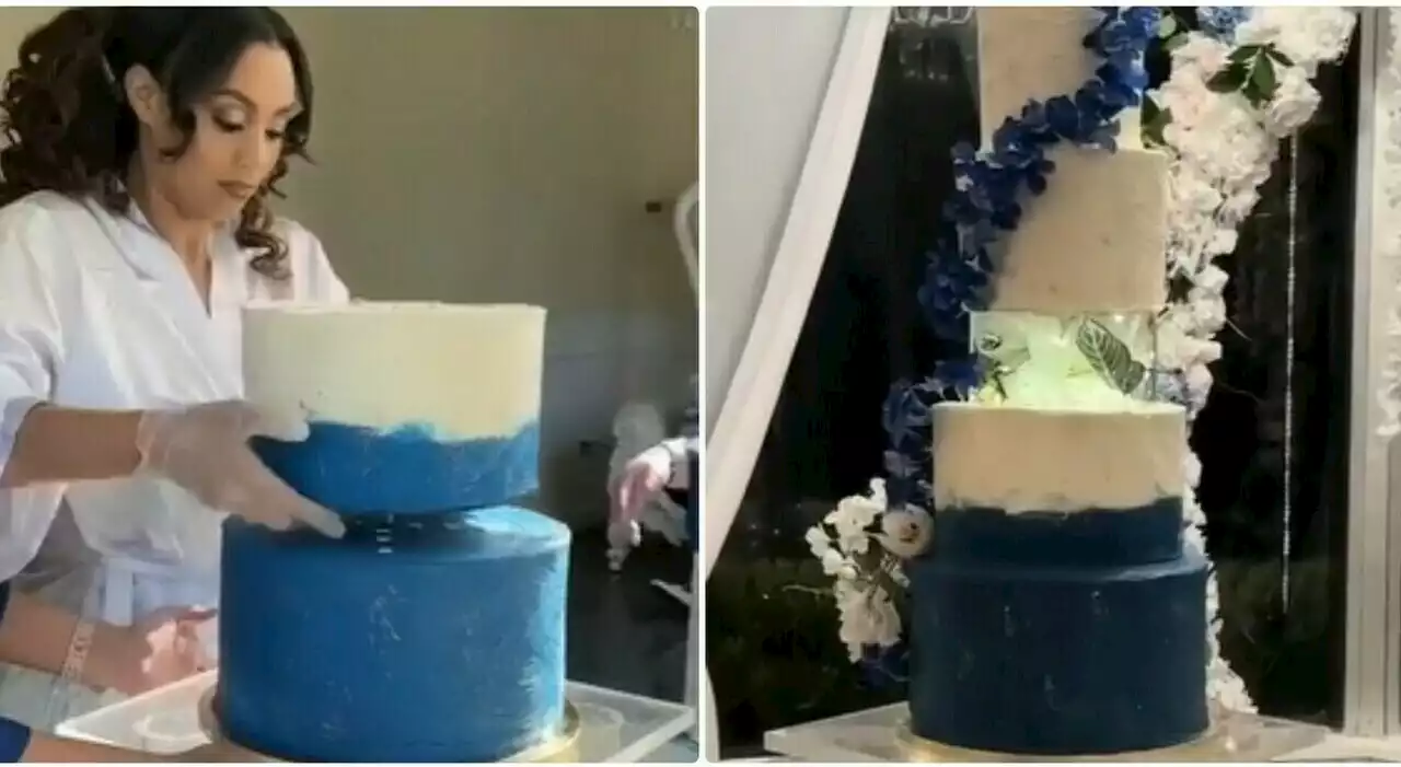 Sposa pasticcera si prepara la torta nuziale da sola: il risultato è un disastro. «Ma almeno ho risparmiato»