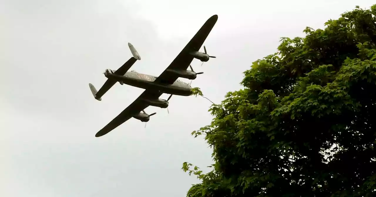 Timings for soapbox races and Lancaster Bomber flight over Greater Manchester