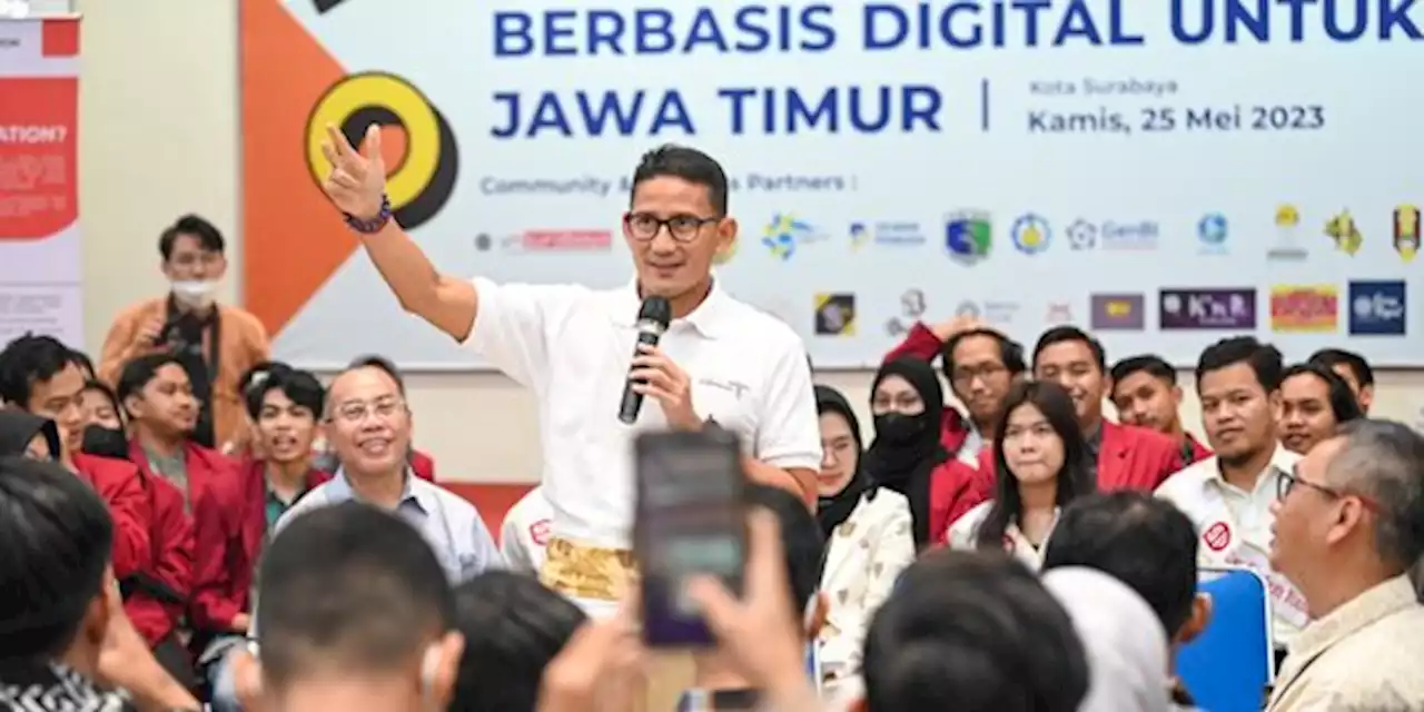 Ciptakan Peluang Usaha, Sandiaga Beri Beasiswa Kewirausahaan Bagi Milenial Jatim | merdeka.com