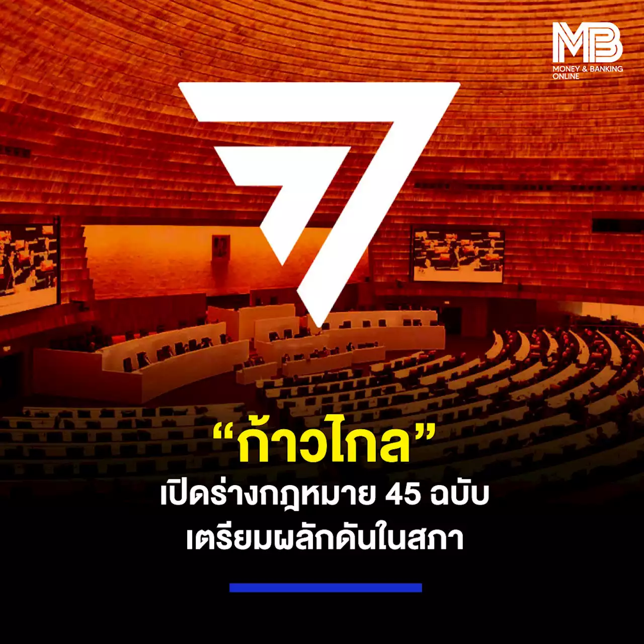 “ก้าวไกล” เปิดร่างกฎหมาย 45 ฉบับ เตรียมผลักดันในสภา