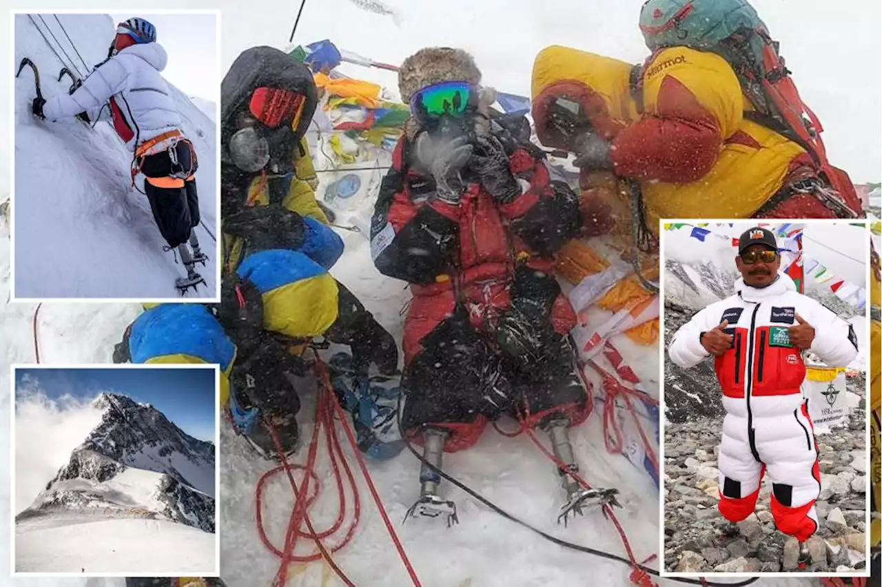 Hero vet first above-the-knee double amputee to climb Everest