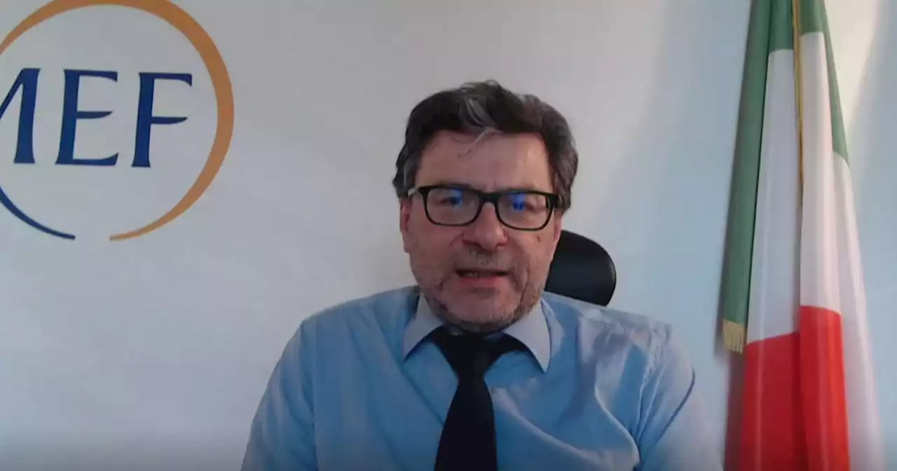 Giorgetti: 'Pil all'1,4% è un auspicio', noi prudenti. Sul Mes 'non c'è nessun ricatto dall'Italia'