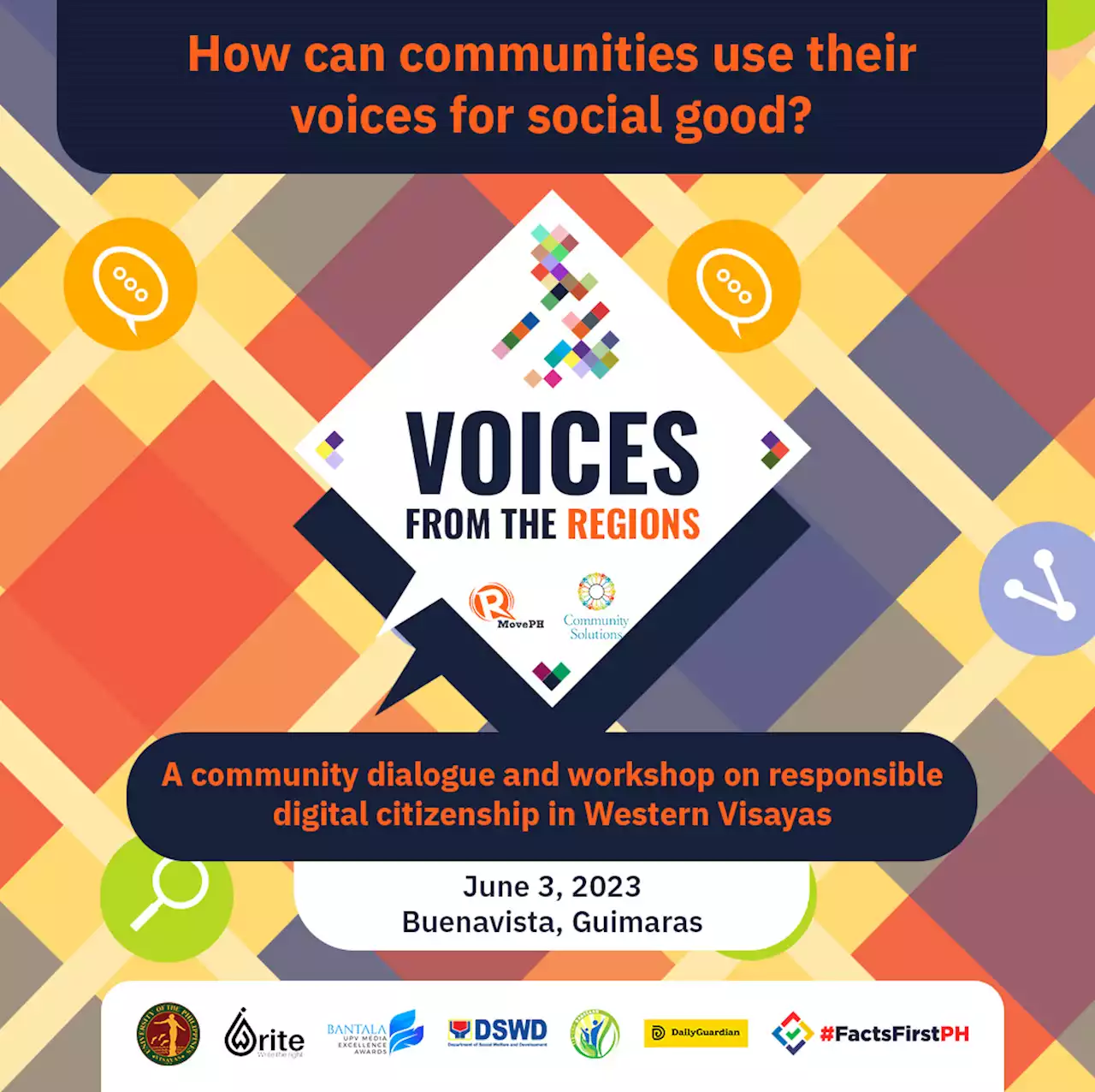 #VoicesFromTheRegions: Join community dialogue, workshop on digital citizenship in Iloilo, Guimaras