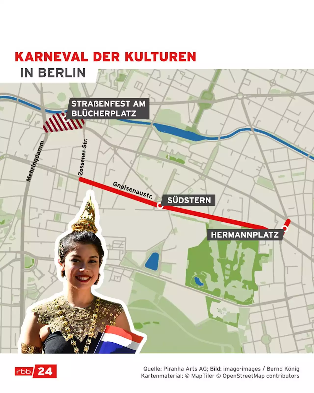 Karneval der Kulturen zieht nach Corona-Pause wieder durch Kreuzberg