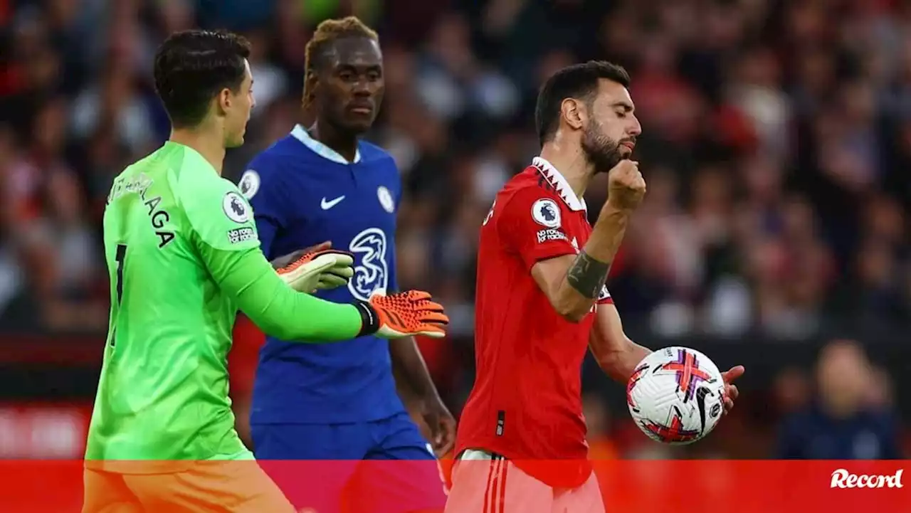 Bruno Fernandes explica momento de tensão com Enzo Fernández no Manchester United-Chelsea