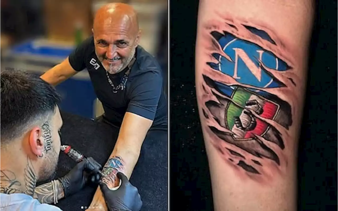 Napoli, Luciano Spalletti si tatua lo scudetto