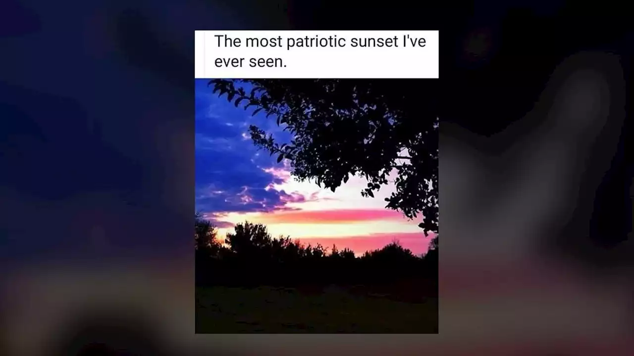 The Mystery of the American Flag Sunset Viral Photo