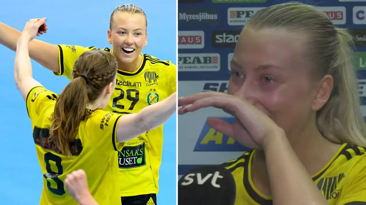 Handboll: Sävehofsstjärnan bryter ihop vid tanken på att lämna: ”Jag har gråten i halsen”