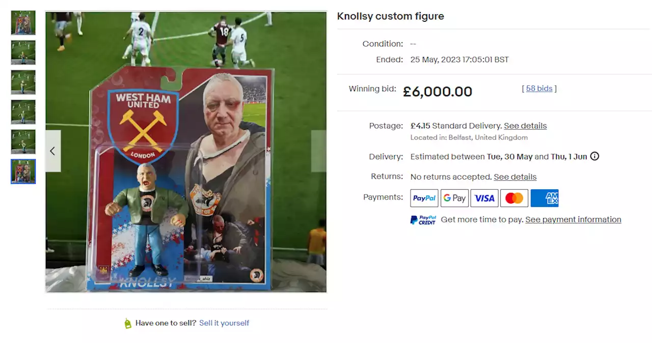 Knollsy action figure sells on eBay for £6,000 as West Ham fans bid for 'Angel of Alkmaar'