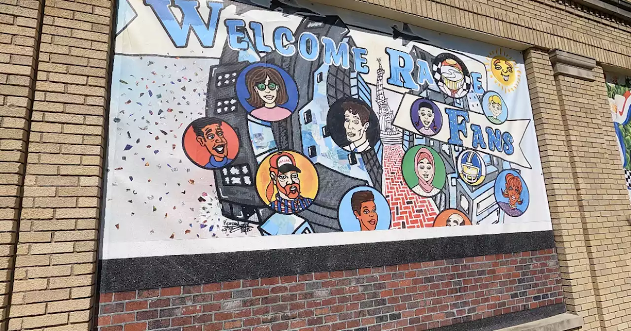 'Welcome Race Fans' Artwork from local artists featured across Speedway & Indy