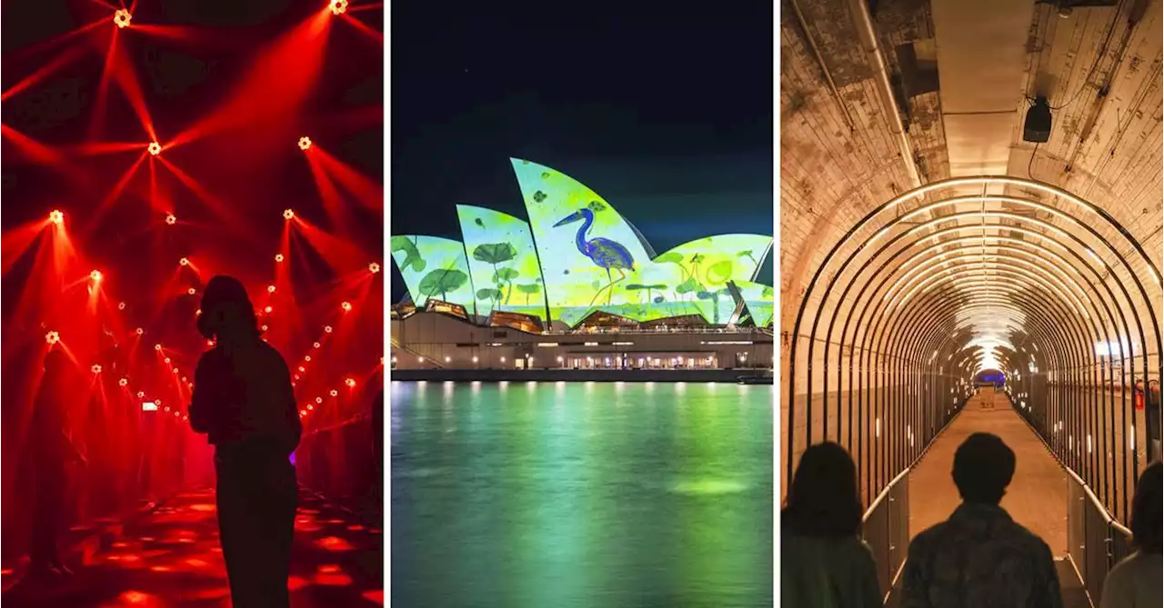 In pictures: Secret Sydney tunnels lit up for Vivid light festival