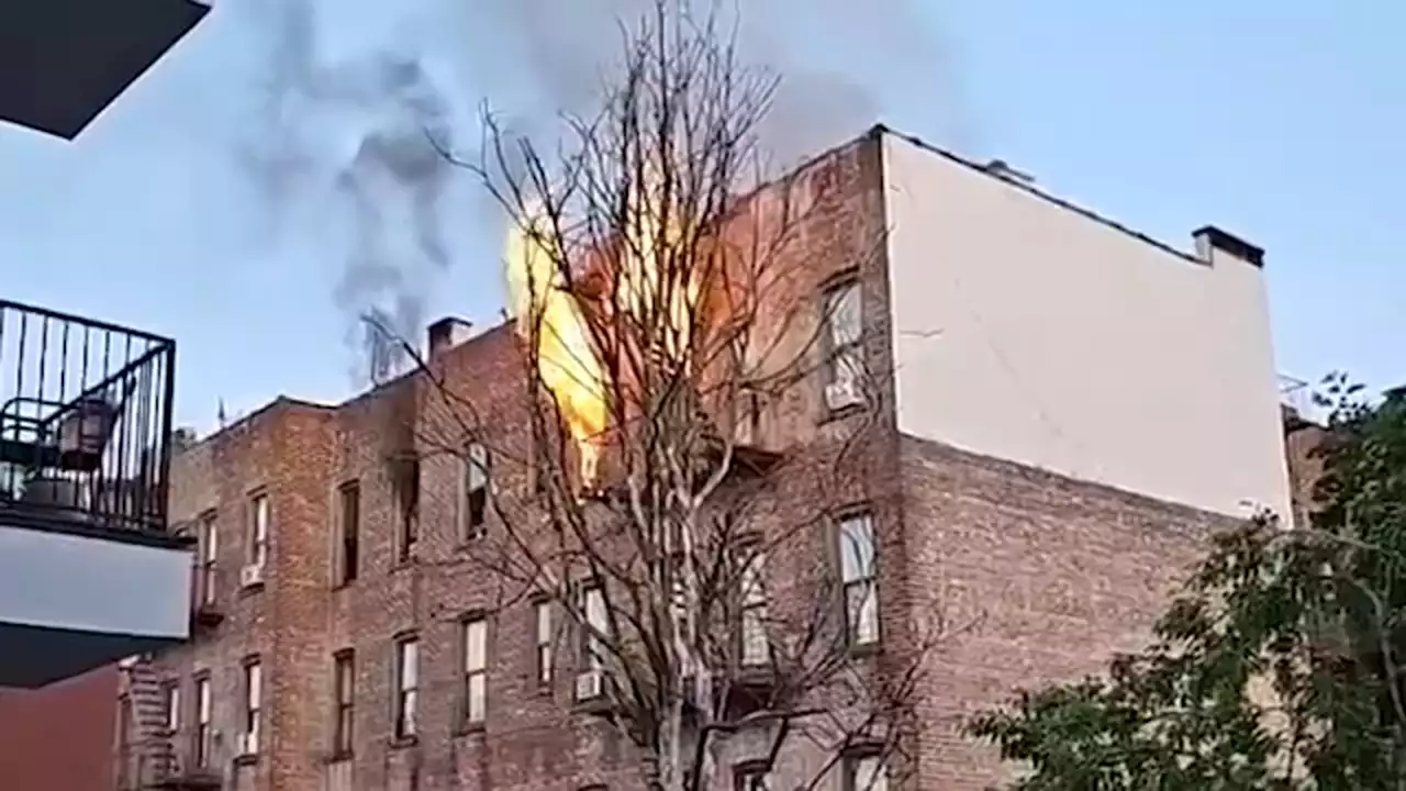 Residents displaced after fast-moving fire in Crown Heights apartment building