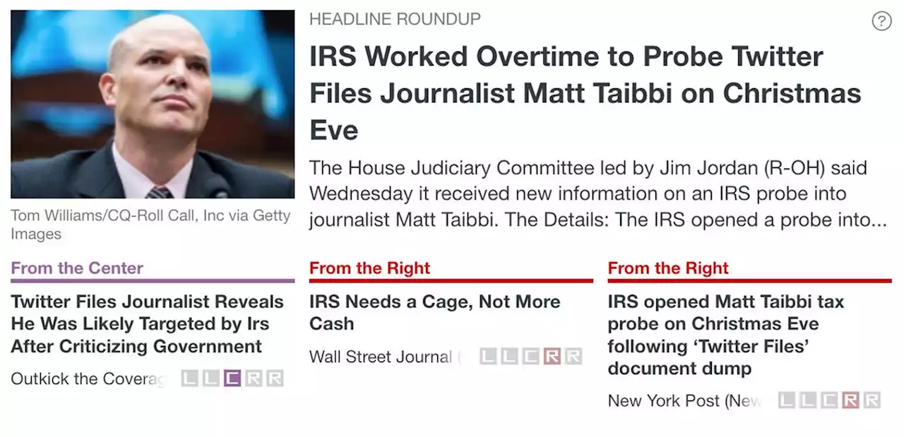 IRS Worked Overtime to Probe Twitter Files Journalist Matt Taibbi on Christmas Eve