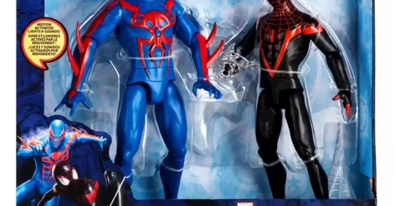 Talking Spider-Man 2099 and Miles Morales Figure Arrive at Disney