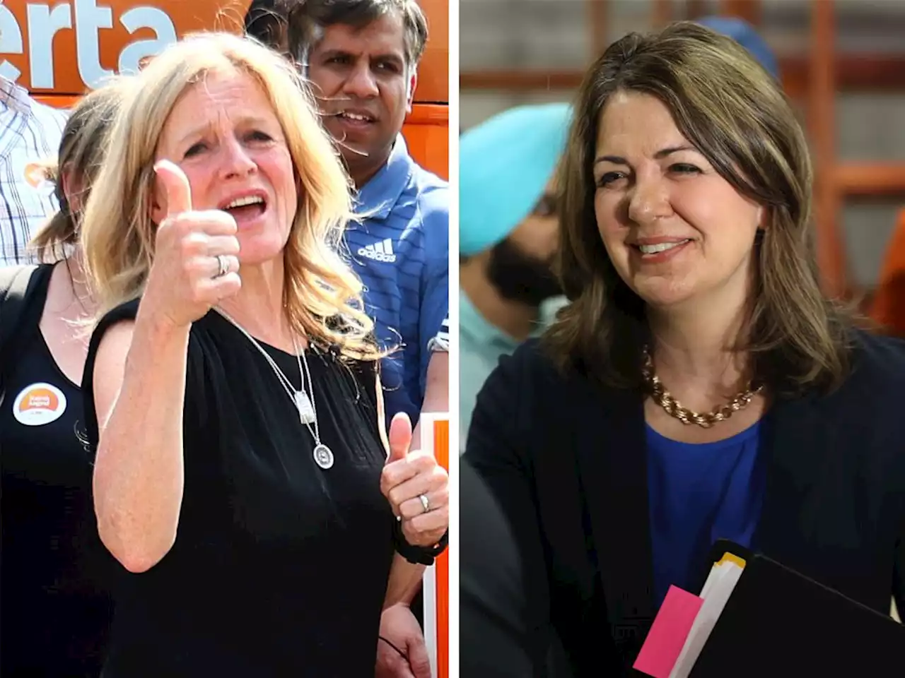 Notley, Smith make final push for votes in Calgary as campaigns wind down