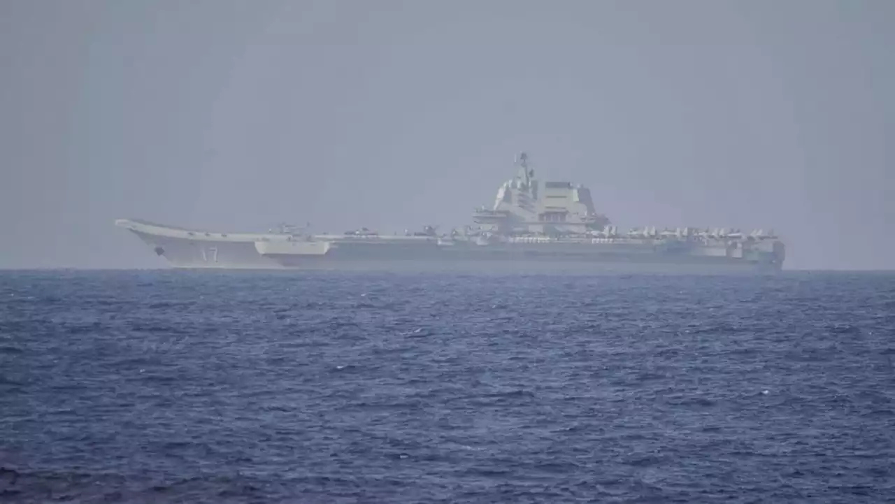 Chinese aircraft carrier passes through Taiwan Strait: Taipei