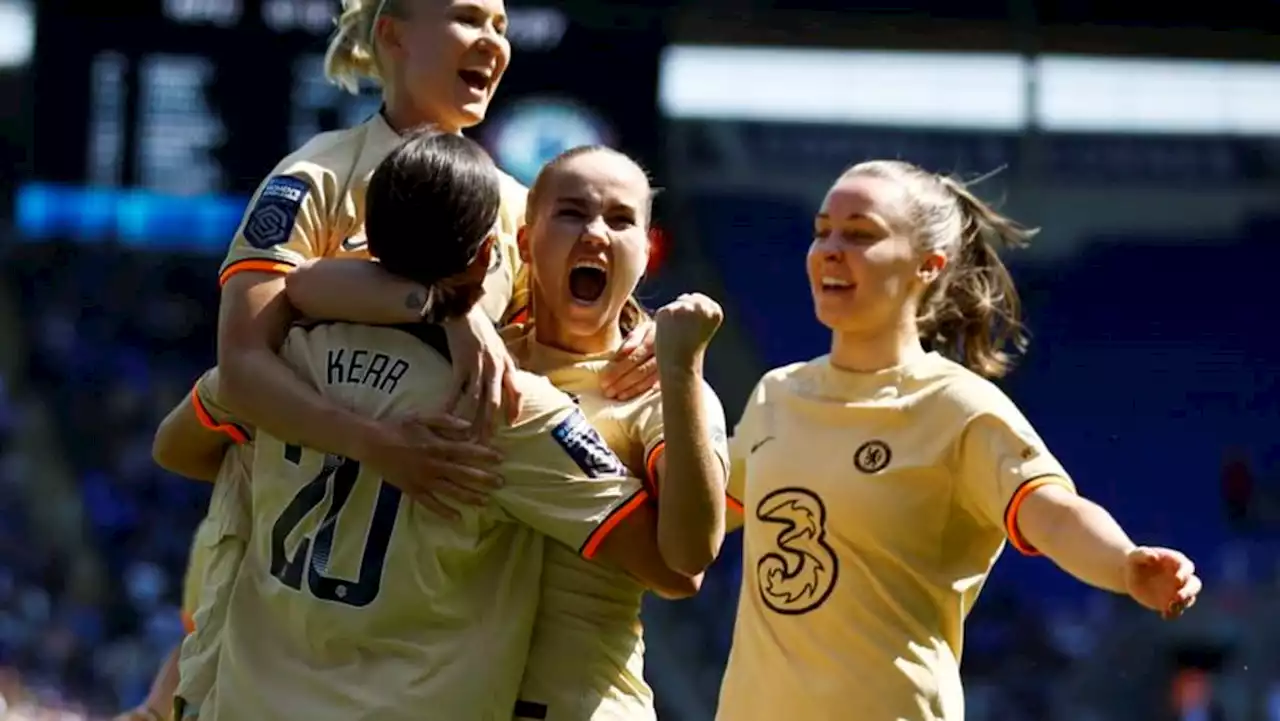 Kerr nets double as Chelsea crowned WSL champions, Reading relegated