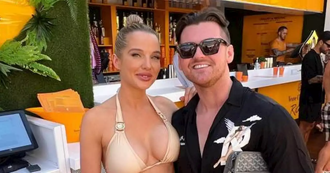 Helen Flanagan snapped in Ibiza alongside Apprentice star Reece Donnelly