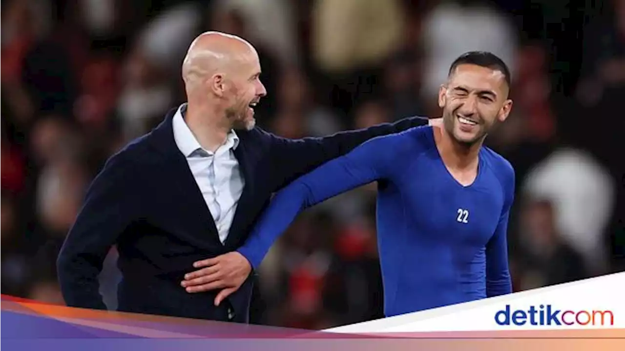 Erik ten Hag Ngobrol Apa sama Ziyech Usai MU Libas Chelsea?