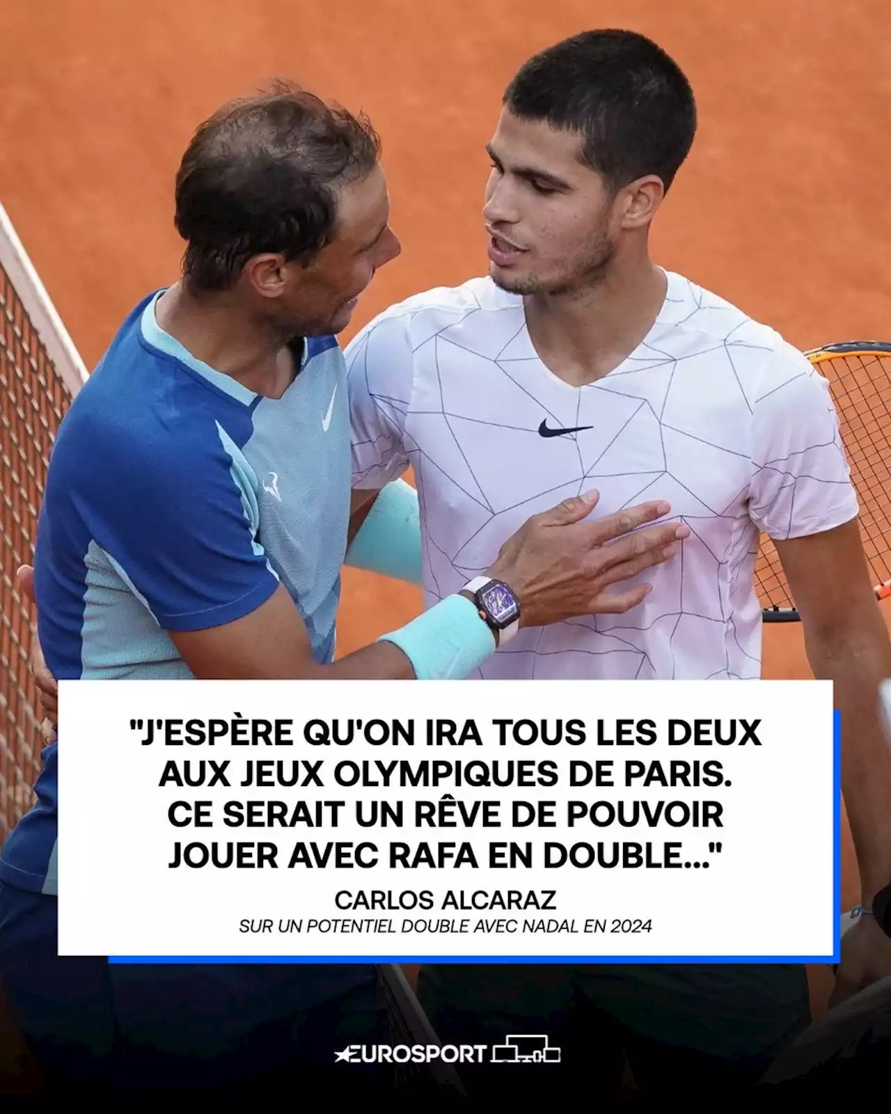 Un double Nadal - Alcaraz aux J.O. ? 'Ce serait un rêve'