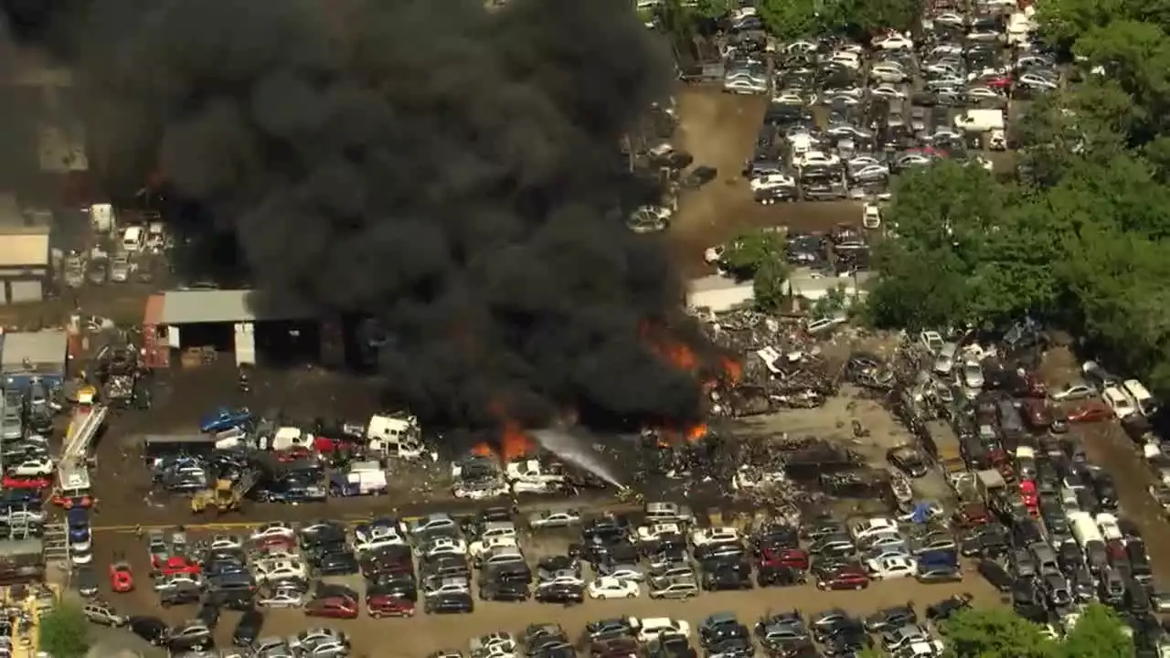 Air deemed safe to breathe following Southwest Philadelphia scrapyard fire: Officials