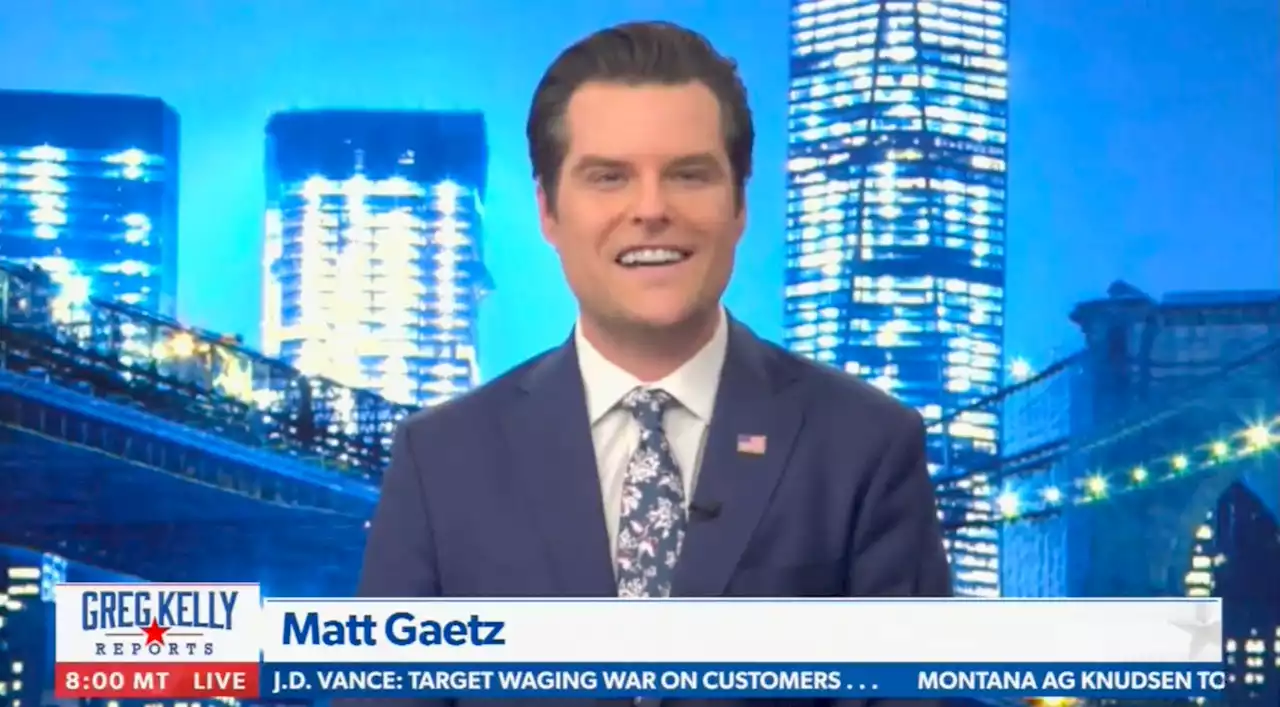 Twitter Users Slam Matt Gaetz's Newsmax Hosting Gig For Crossing A 'New Line'